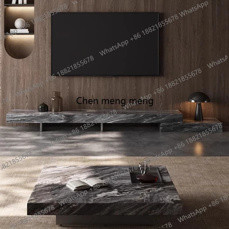Mobile TV di Design Italiano, Moderno e Semplice, per Soggiorno, Corridoio, Salone, Tavolo TV, Console per Monitor, Supporto per TV, Arredamento