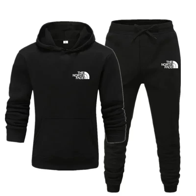 Completo sportivo casual uomo/donna autunno/inverno: set felpa con cappuccio e pantaloni per jogging all'aperto - Offerta imperdibile!