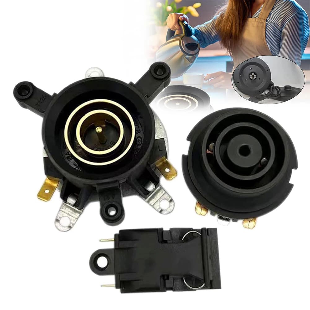 Kit Accessories Base for Electric Kettle with Thermostatic Switch and Connector for Operating Continuity 2 or 3 Units