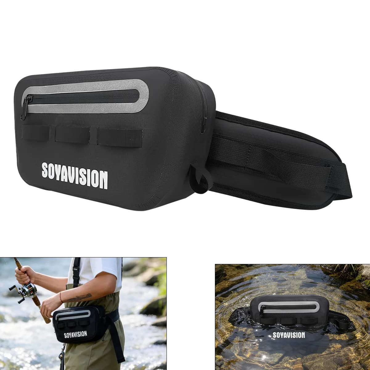 Waterproof Motorcycle Waist Bag Outdoor sports Running Fishing Hiking Hip Fanny Pack Belt Mobile Phone Pouch Purse Pocket