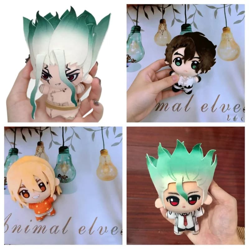 10cm Nanami Ryusui Stuffed Dolls Pendant Dr.Stone Sai Plusie Toys Backpack Decoration Astra Yao Dolls Kids Gifts Ornament