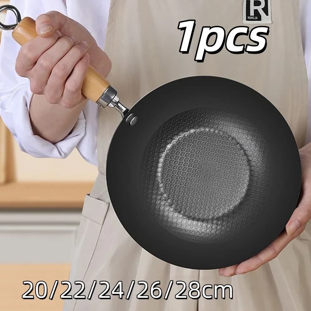 yesFrying Pan Multi-Functional Non-Stick Household Outdoor Stir-Fry Cooking Pans Induction Cooker Gas Universal Pot Kitchen Tool