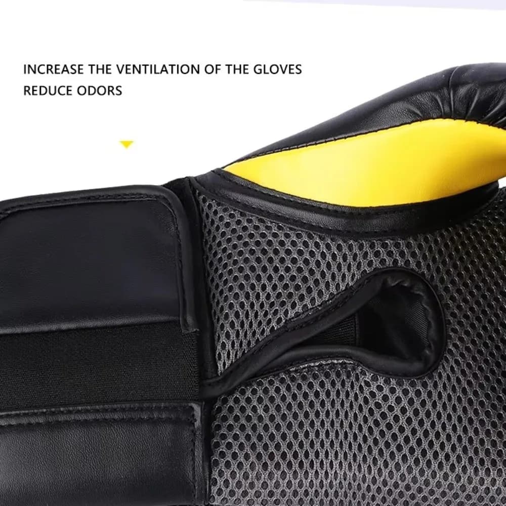 Professional Boxing Gloves 8/10/12/14oz in PU for Adults, Healthy Combat Gloves, Weights and Breathables for Workout