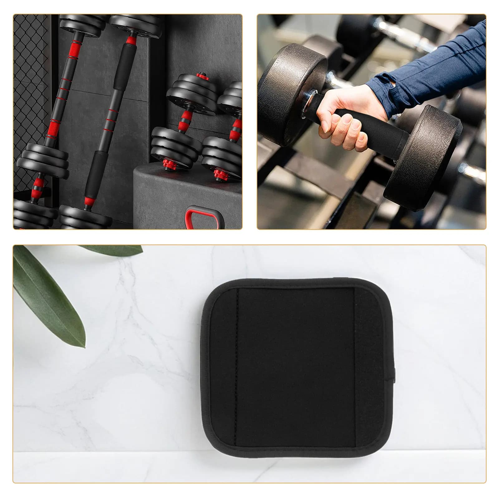 Set di 5 Pezzi Antiscivolo per Barre da Ginnastica, Coperture per Maniglie Bilanciere, Cuscinetti per Hip Thrust, Coperture per Maniglie Barra Pull-Up per Palestra Domestica e Viaggi