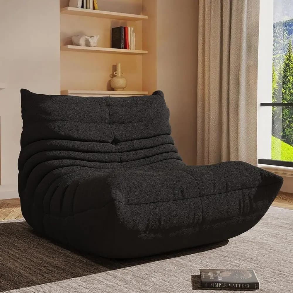Poltrona Sacco, Comoda Poltrona Sacco in Memory Foam per Adulti, Poltrona Relax da Soggiorno, Poltrona da Terra per Gaming, Camera da Letto, Soggiorno