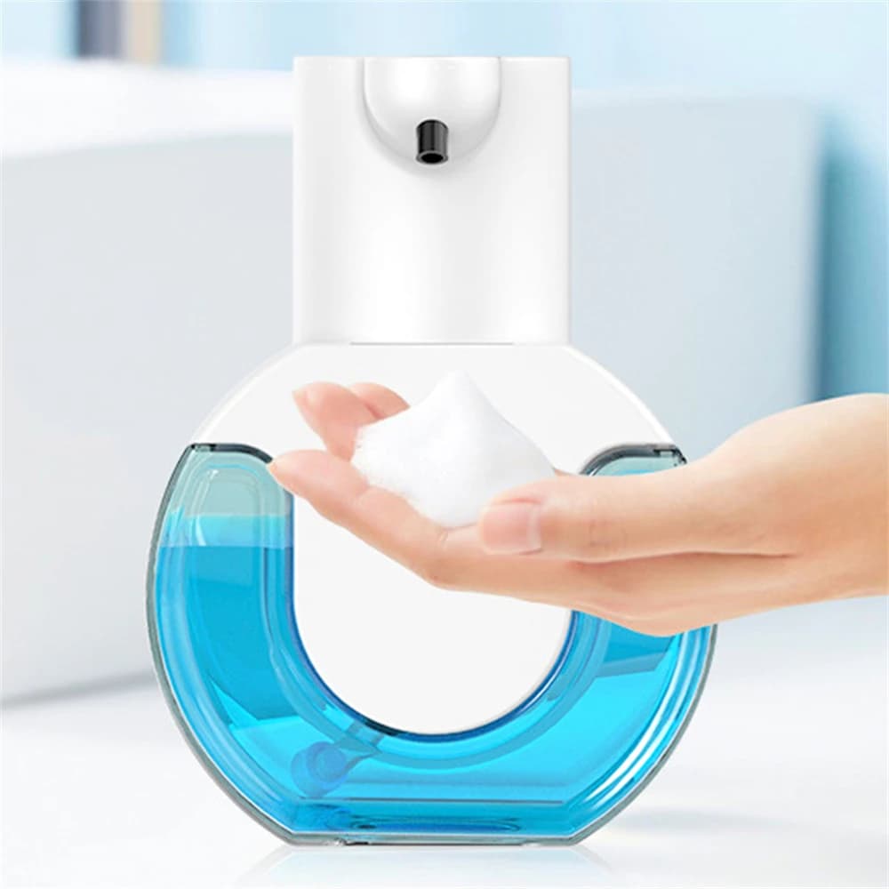 Dispenser Automatico di Sapone con Sensore 430ML Ricaricabile 4 Livelli Regolabili Montaggio a Parete Dispenser di Sapone Liquido a Induzione Infrarossi