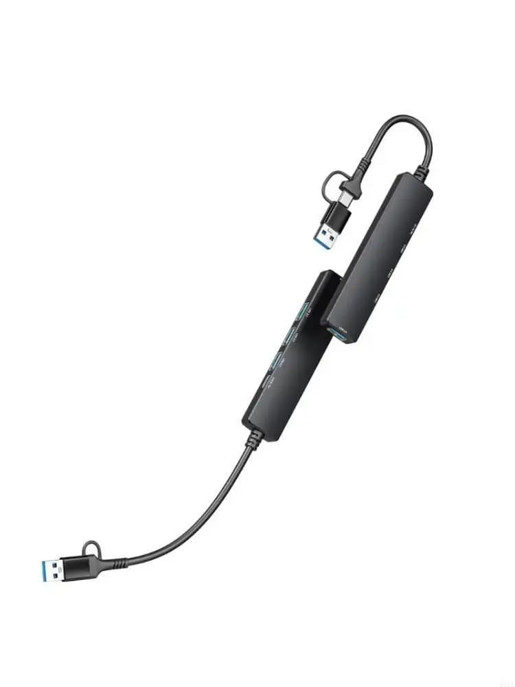 Hub USB 462E Hub USB C 5 in 1 USB C a 3xUSB2.0+1xUSB3.0+1xType C Hub Adattatore USB Extender Docking Station per tastiere