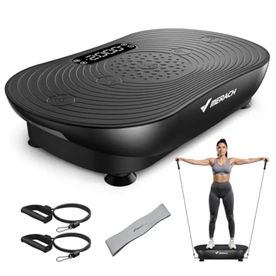 Vibrant Pedal for Exercises, Linphatic Drainage, Weight Loss, Muscle Activation, Full Body Training with LED