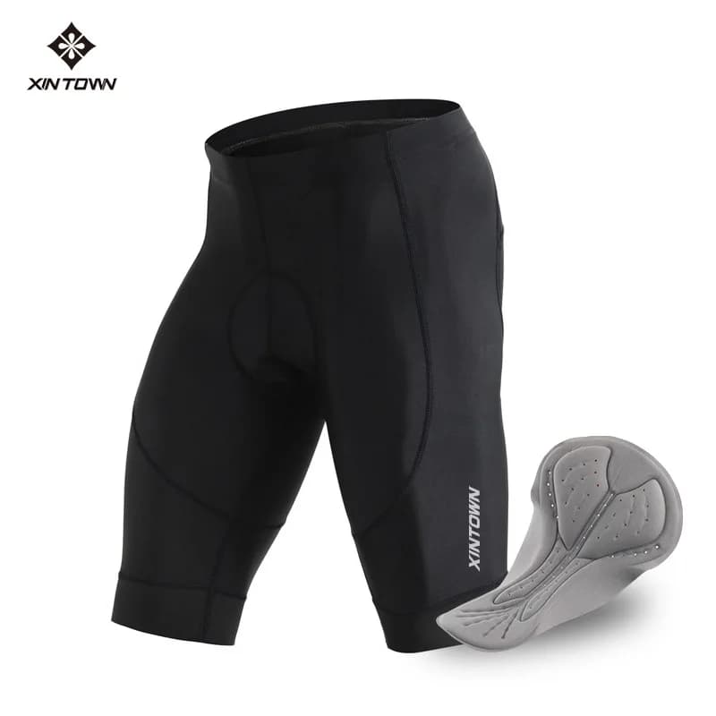 XINTOWN Men's and Women's Summer Cycling Shorts, Road Bike Shorts, Bicycle Pants with Silicone and Sponge Padding, Cycling Clothing