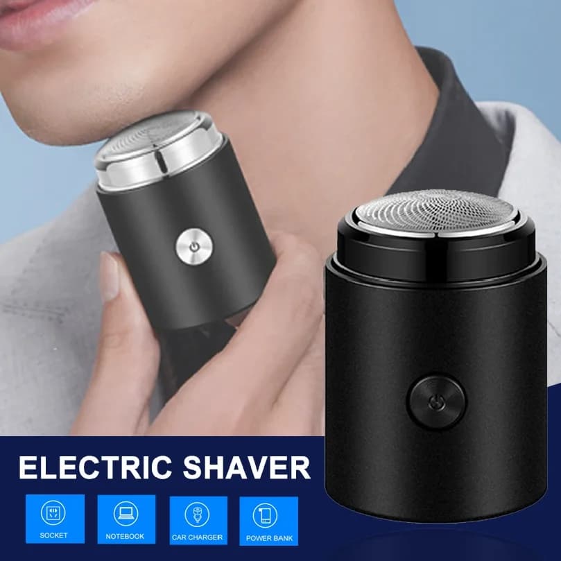 Electric Razor For Men Mini Travel Shaving Machine Washable Portable Men's Beard Trimmer Razor USB Rechargeable & Washable
