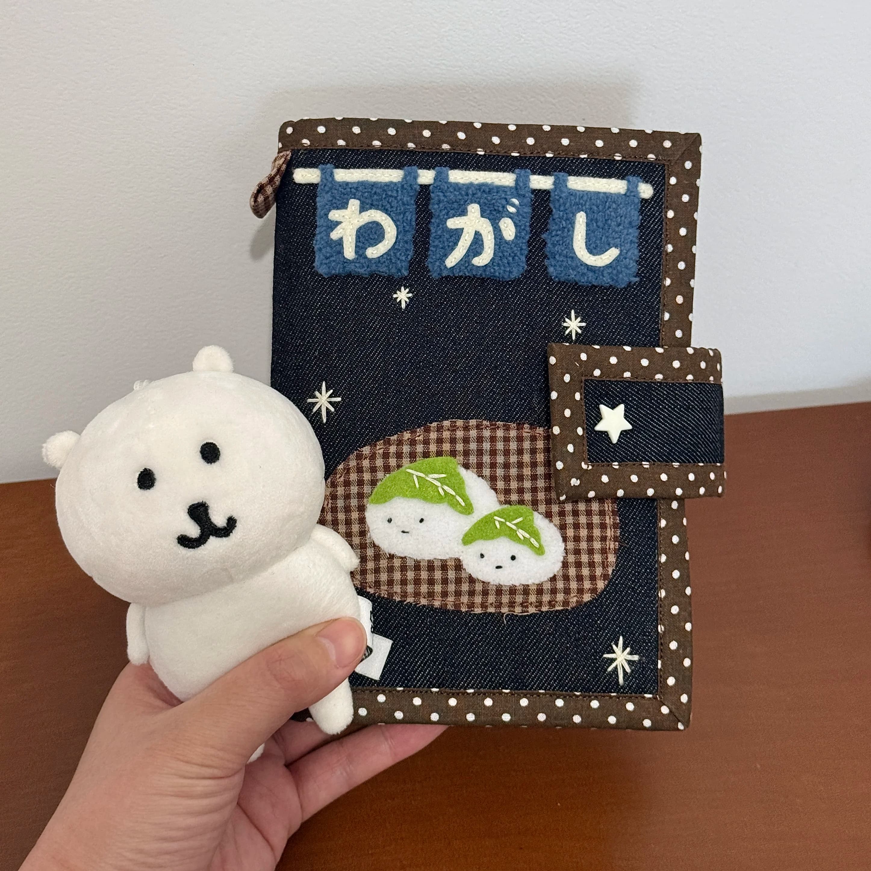 Cute A6 Denim Notebook Cover Ins Handmade Design Diary Planner Protective Shell Loose Leaf Sleeve Stationery Art Journal Lovers