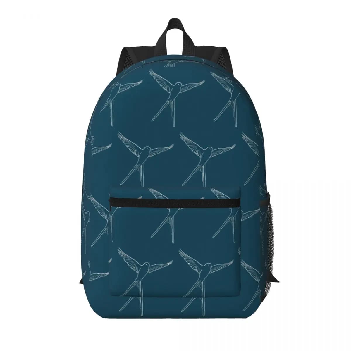 Wingspan Board Game Bird Outlin Student Backpack School Bag Hiking Travel Daypack for Boys Girls Bookbag Shoulder Bags