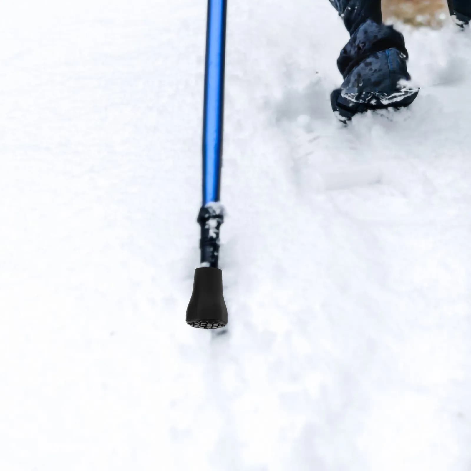 6 Pezzi Punte di Ricambio Antiscivolo per Bastoni da Trekking, Bastoni da Passeggio e Canne, in Plastica per Fango