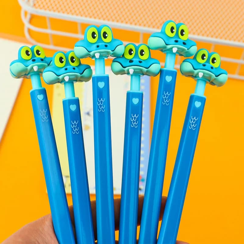 Penna a Sfera con Pulsante Antistress a Forma di Serpente Gary, Nuovo Stile Animale Cartoonesco, Alta Estetica, Creativa e di Nicchia
