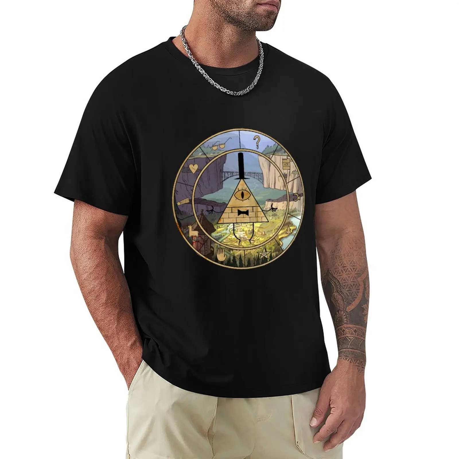 T-shirt con stampa semplice 'BILL IS ALWAYS WATCHING'