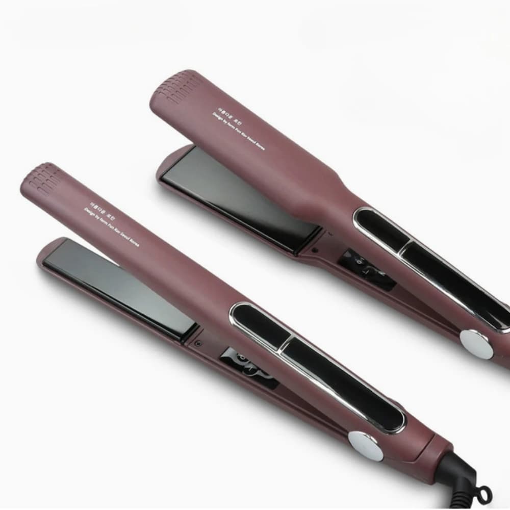 Piastra per Capelli Larga in Ceramica con Funzione Lisciante e Arricciante, Trattamento alla Cheratina 230 ℃ Styler per Salone a Riscaldamento Rapido MCH