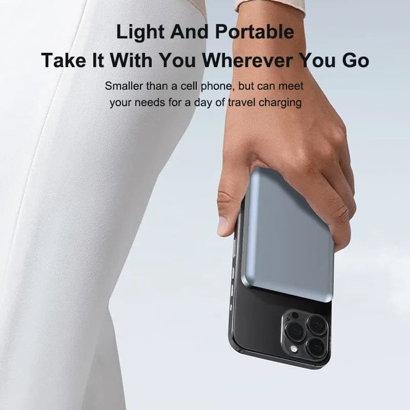 3in 1 wireless charger Magnetic mobile power bank Suitable for wireless power banks for Apple phones watches headphones P5