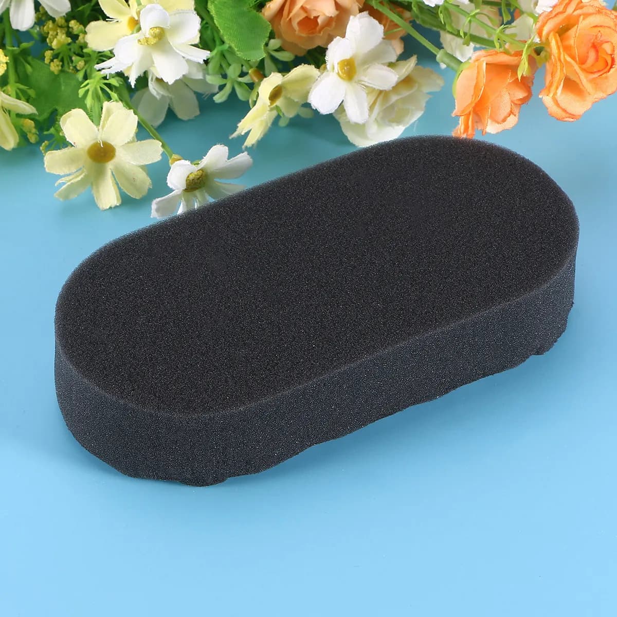 Tampone per Lucidatura con Impugnatura Facile, Applicatore Nero Scanalato per Spargimento Uniforme su Vinile, Gomma, Plastica Testurizzata, Tampone per Lucidatura Auto