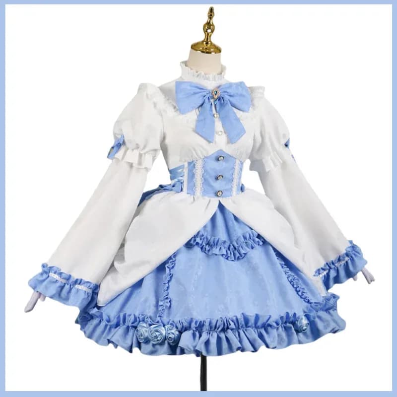 Anime Re: Vita in un mondo diverso da Zero Rem Costume cosplay Abito da principessa gotico Parrucca Lolita Donna Abiti natalizi sexy; 3'l