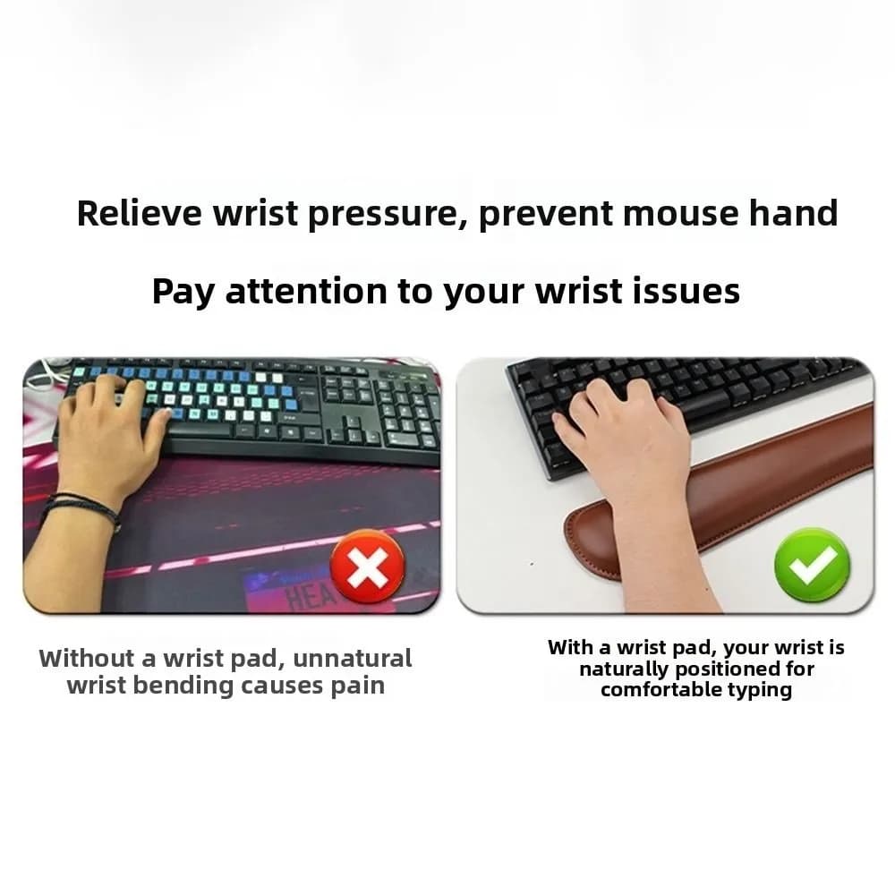 2 pezzi/set supporto per il polso a rimbalzo lento tappetino per mouse cinturino comfort antiscivolo tappetino per mouse poggiapolsi cuscino morbido per le mani della tastiera