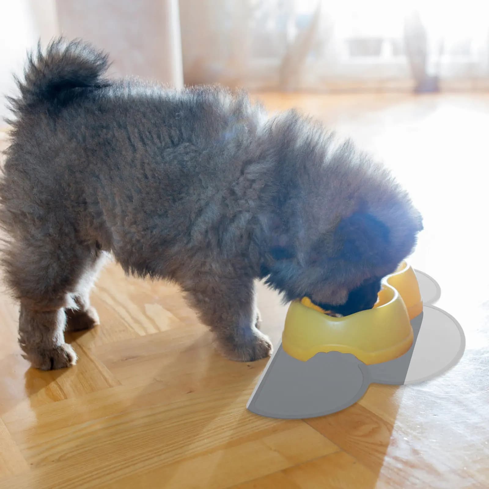 Tappetino Premium in Silicone per Alimentazione Animali Domestici, Antiscivolo e Antispruzzo, Resistente al Calore, Protezione per Pavimento Cucina