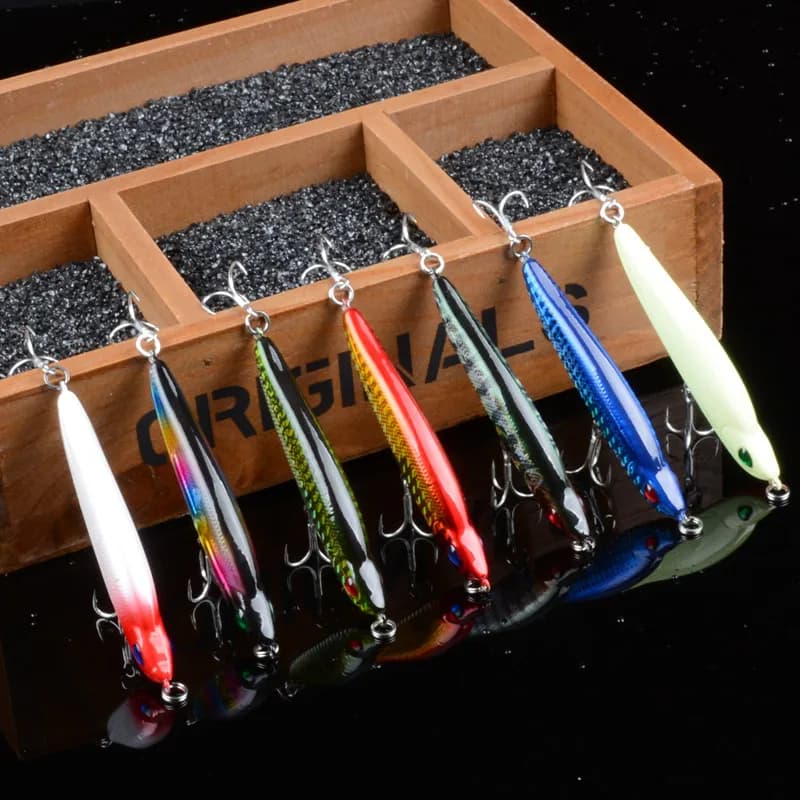 Super Long Cast Sinking Pencil Lure 8CM 11G Hard Bait For Culter Bass Saltwater Freshwater Beach Fishing Tackle