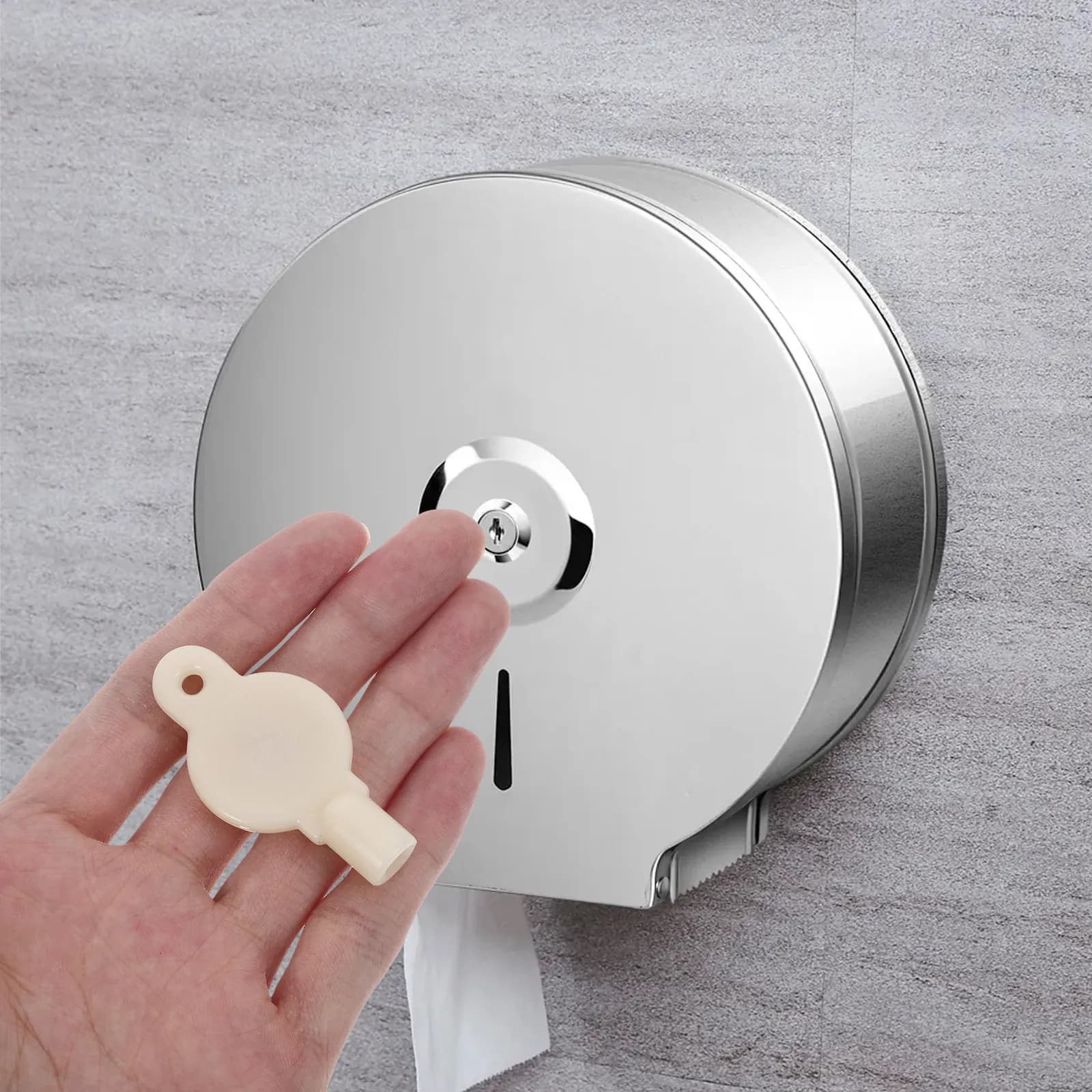 Plastic Paper Towel Dispenser Key Toilet Paper Holder Spare Replacement Key Commercial Bathroom Tissue Box Unlock