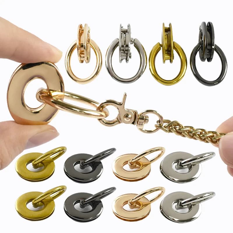 Confezione da 5/10/20 Pezzi Gancio Connettore in Metallo 25*32mm, Clip Laterale per Borsa, Anello a O per Cinghia Borsa/Zaino, Accessori Hardware Fai da Te