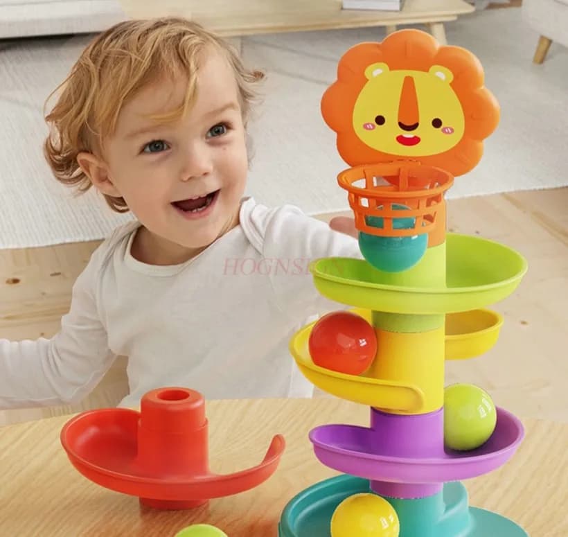 Giocattoli per bambini di età superiore a 6 mesi, puzzle, educazione precoce, tiro, pista, spinning e giocare
