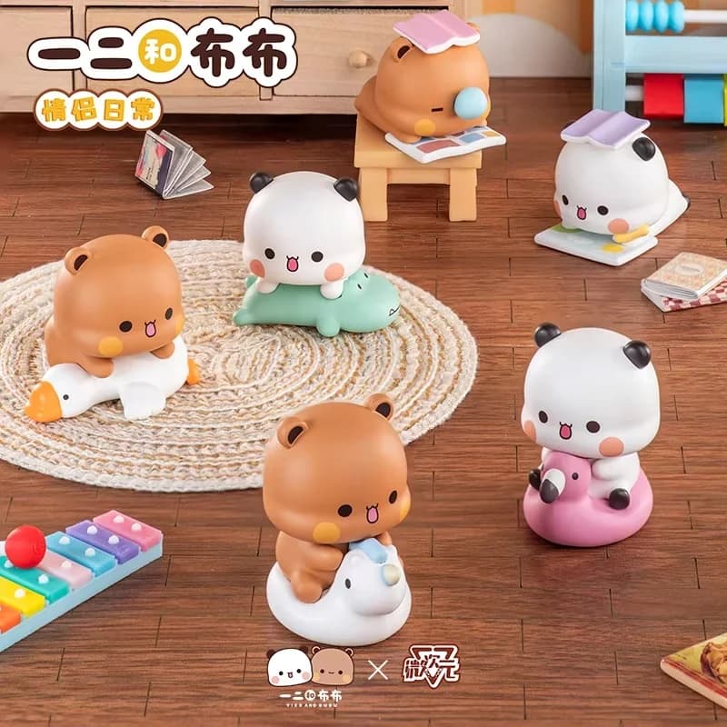 Genuine Yier And Bubu Daily Life Series Blind Box Kawaii Bubu Dudu Figure Desk Decor Ornament Surprise Box Birthday Gift