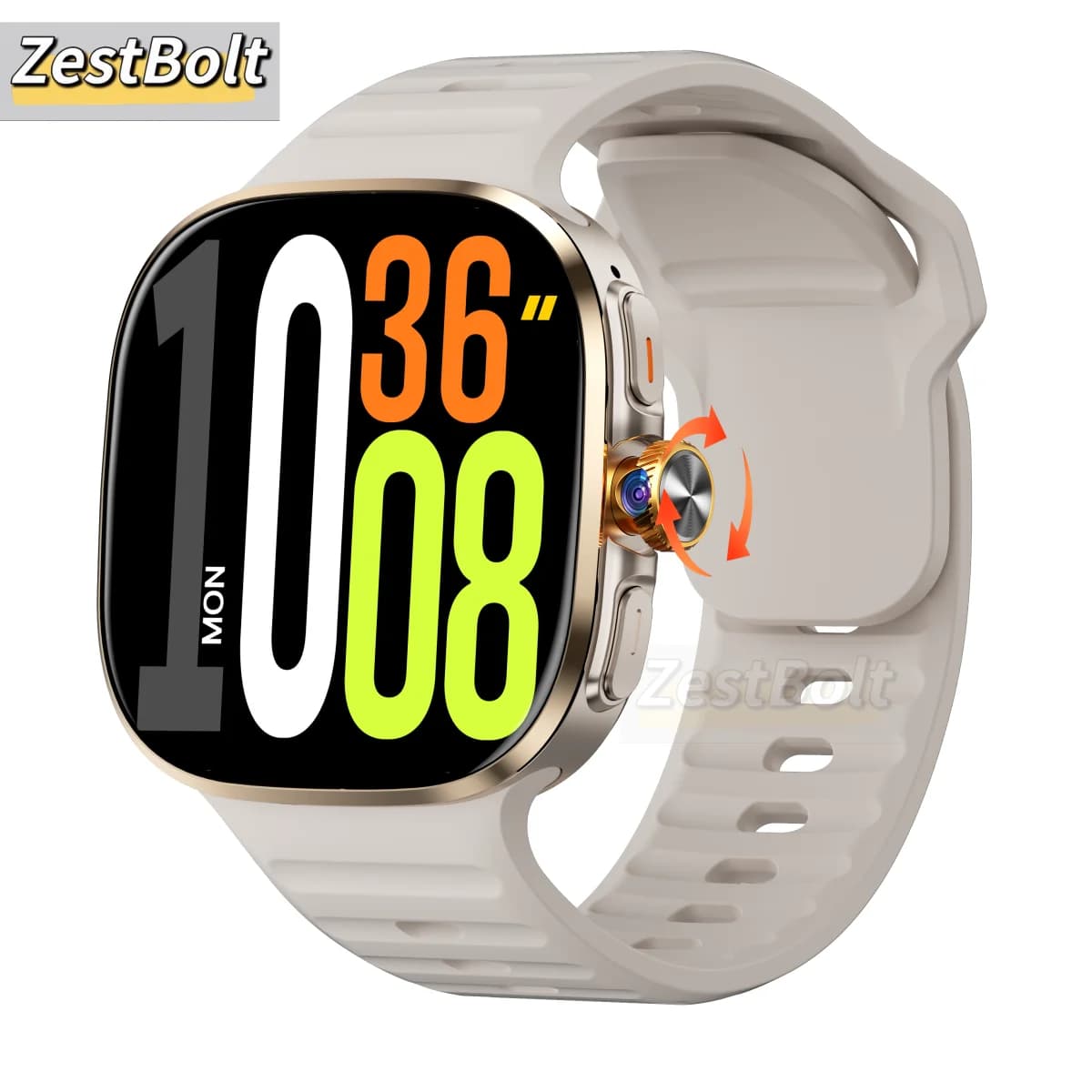 Android smart watch with 2.4 inch Amoled larger screen Smartwatch M99 5G mobile version with 190 ° SIM card slot for WIFI rotating camera