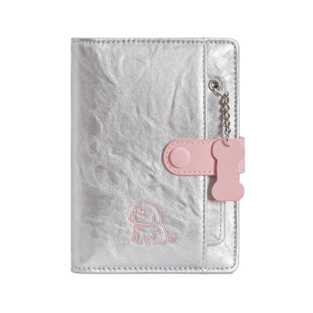 Portacarte Creativo in PU, Borsa Porta Passaporto, Portafoglio da Viaggio con Cucciolo Carino, Porta Carte Multifunzionale, Clip per Passaporto da Donna