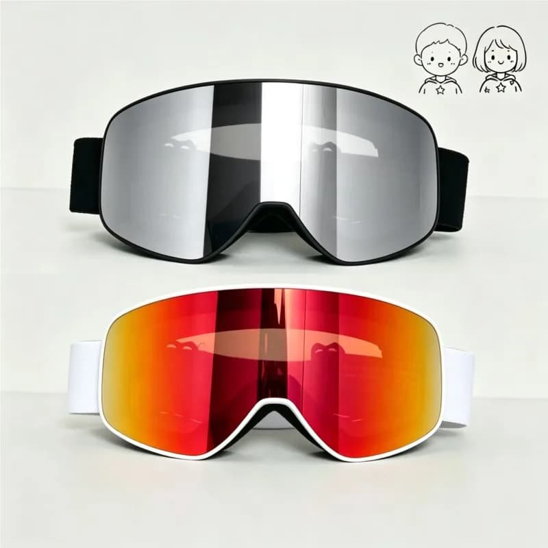 Cold-resistant Kids Professional Snow Goggles, High-performance Anti-fog Lens, Abrasion Resistant Vent Dust Block Ski Gear