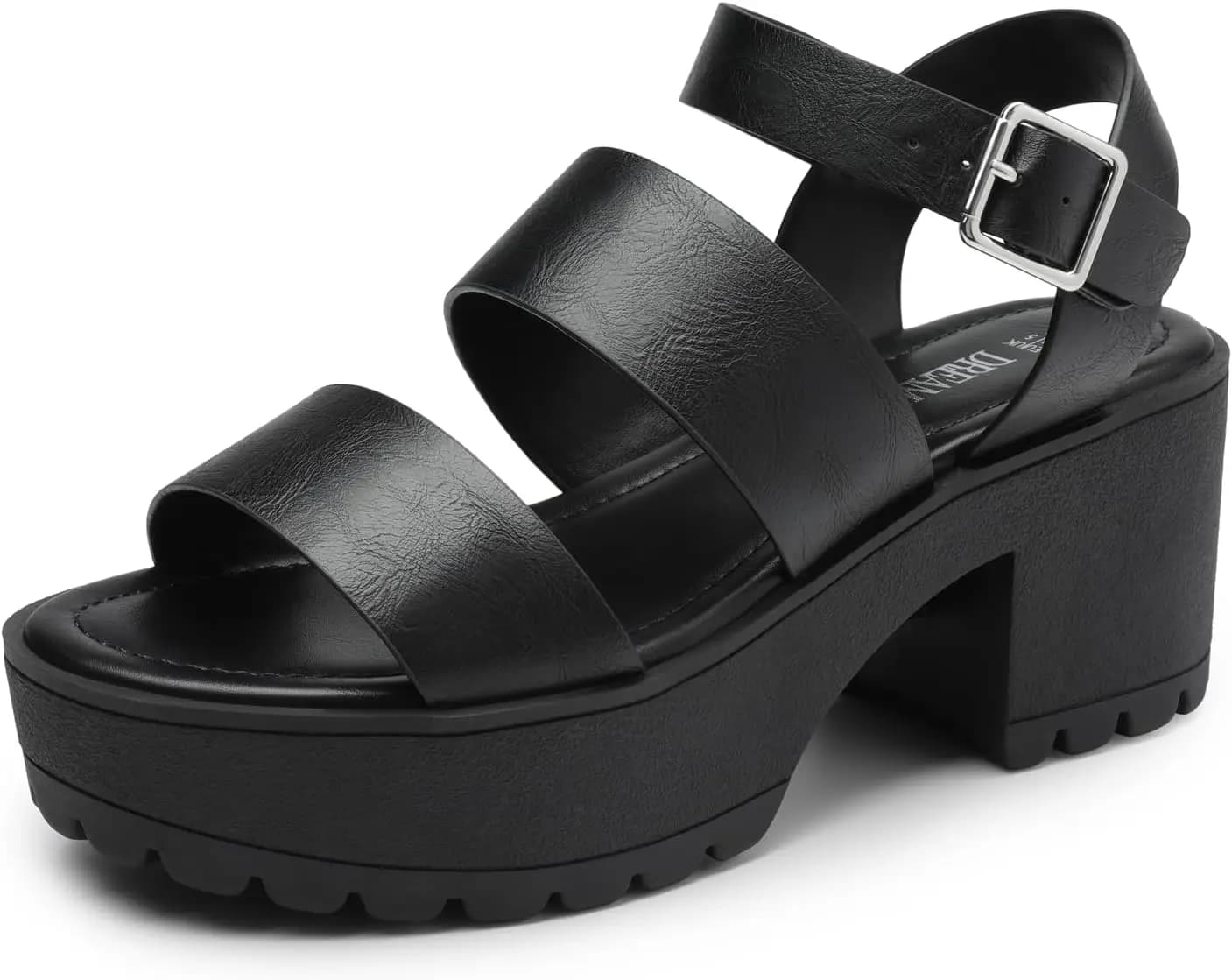 Sandali con Plateau Leggeri e Robusti per Donne, Eleganti Sandali Fisherman con Punta Aperta e Cinturino Regolabile alla Caviglia