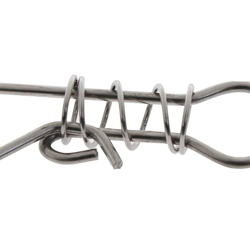 [SP]14/18CM Lock Fish Portable Stainless Steel Belt Live Fishing Tool Supplies
