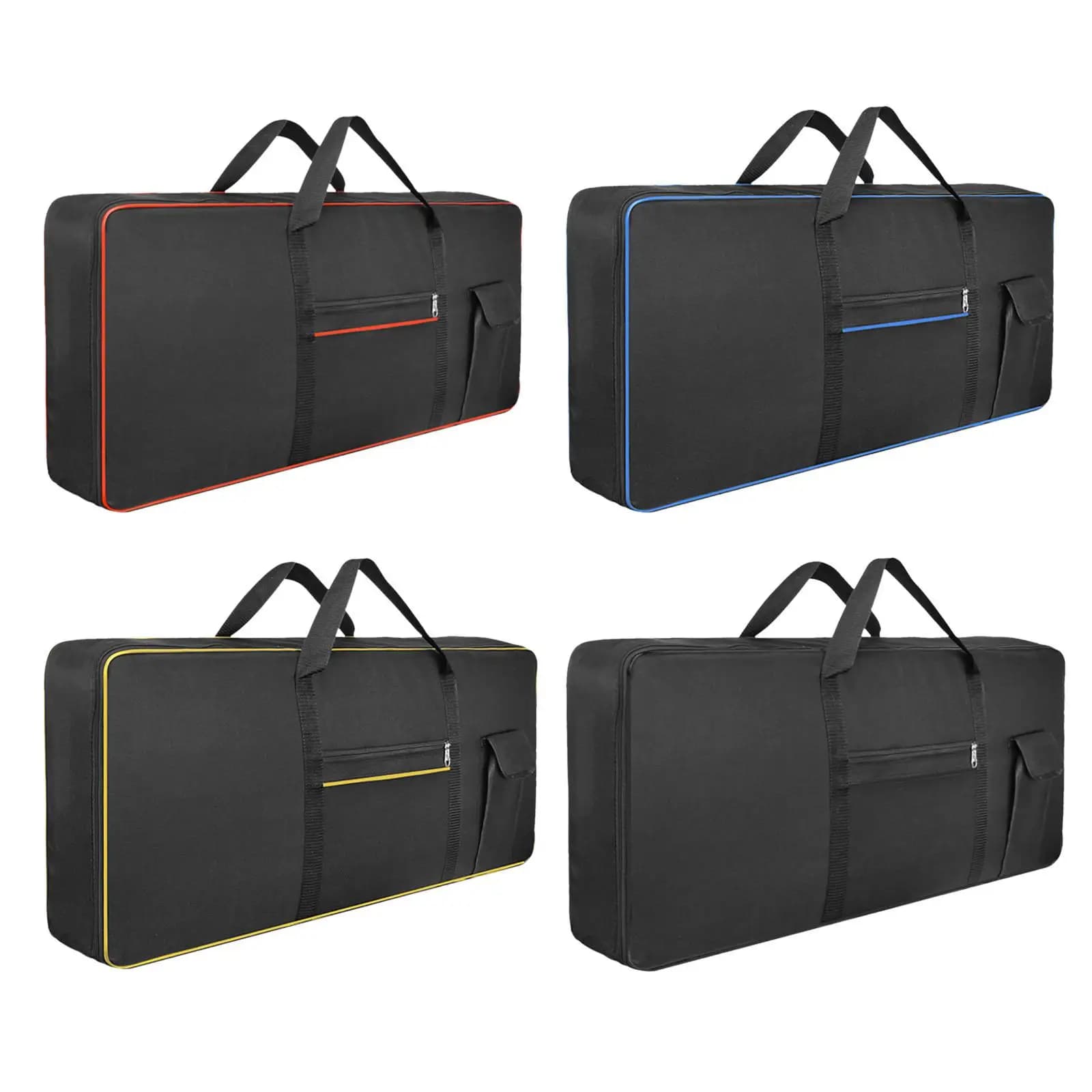 Custodia per pianoforte elettrico con spallacci da zaino, borsa portatile rinforzata per tastiera a 61 tasti, ideale per performance, viaggi, studio musicale, scuola