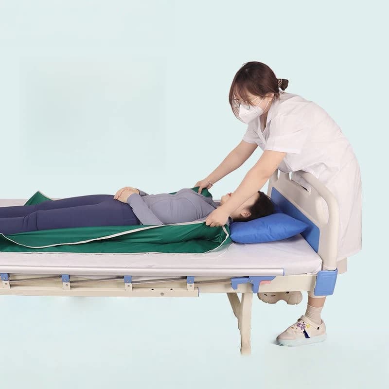Nylon Elderly Bed Transfer Slide Sheet Multifunctional Moving Mat Auxiliary Pad For Patient Lifting Turning Over Getting Up