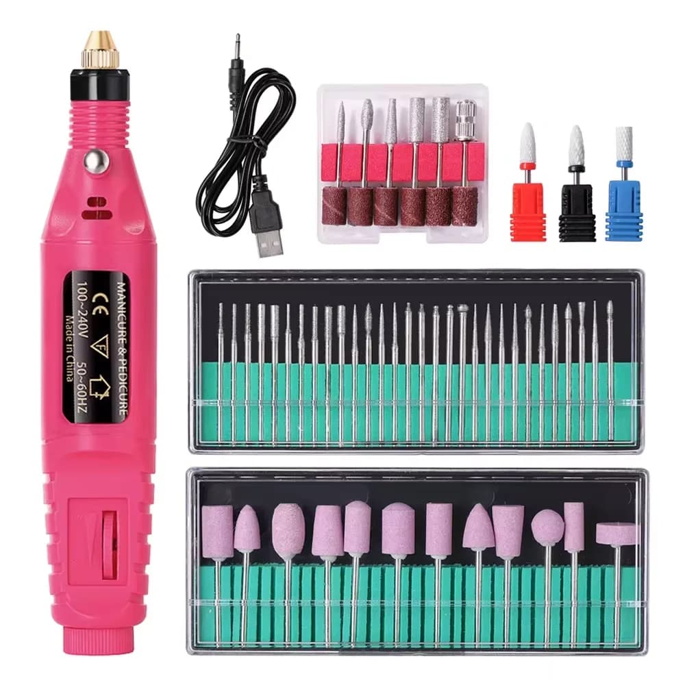 Professional nail drill kit 6 in 1 – Nail polishing, polishing and exfoliating nails