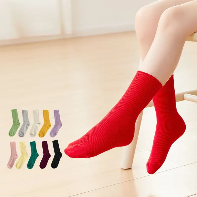 Calzini da danza moderna Ragazze Donna Uomo Calzini lunghi classici in cotone Calzini da balletto Pilates Calzini da yoga Bambini Adulti Calze da ballo