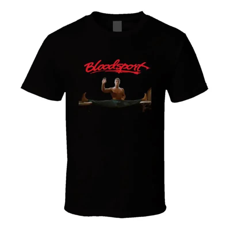 Maglietta per fan dell'azione del film Bloodsport Jean Claude Van Damme