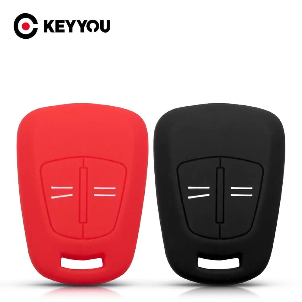 KEYYOU per Opel Vauxhall Corsa Agila Meriva Astra H Zafira B nuova Car Styling chiave dell'automobile a distanza Shell custodia in Silicone 2 pulsanti