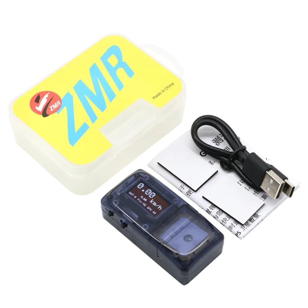 ZMR GPS Speed Detector Tachymeter Battery LIPO Built-in for Model RC Aircraft FPV Racing Freestyle drones FAI Parts FROM TE