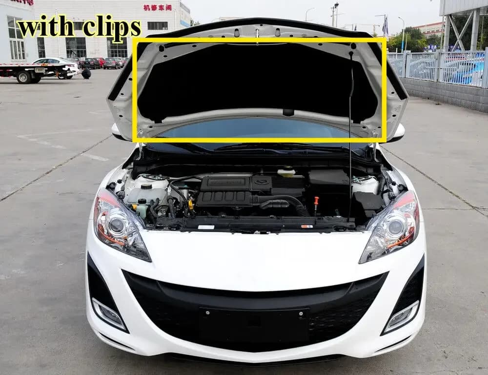 Hood Engine Sound Insulation Pad Heat Shield Car Blanket For Mazda 3 2010-2013