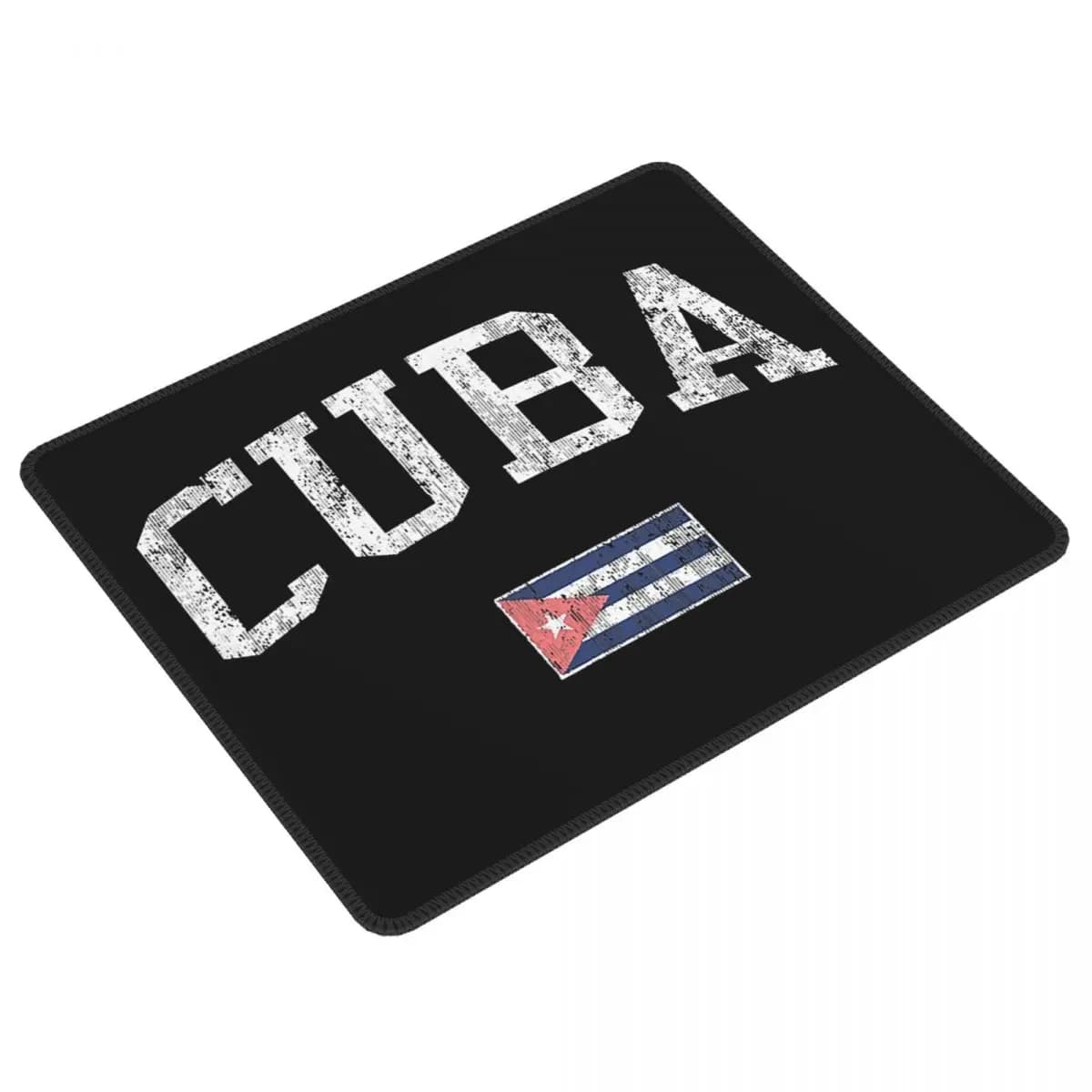 Tappetino per mouse con bandiera cubana della Havana cubana, tastiera per computer, tappetino per mouse, tappetino per scrivania per laptop da gioco, tappetini per ufficio