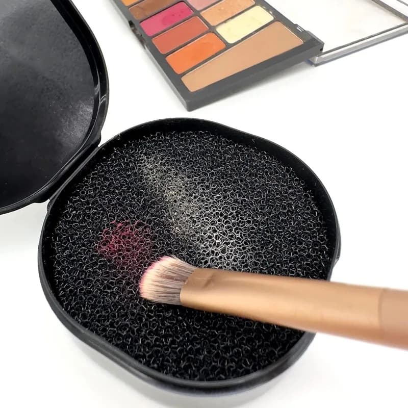 2 pcs brush cleaner for makeup brushes for dry makeup sponge cleaner shadow switch color pad removal palette cosmetic tool