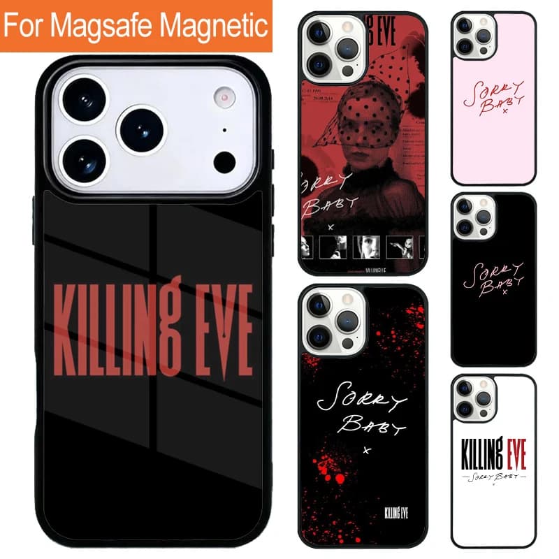 Custodia Magnetica Morbida Villanelle Sorry Baby Killing Eve TV per iPhone 17 Pro 16 15 13 12 11 Pro Max Air 14 Plus con MagSafe