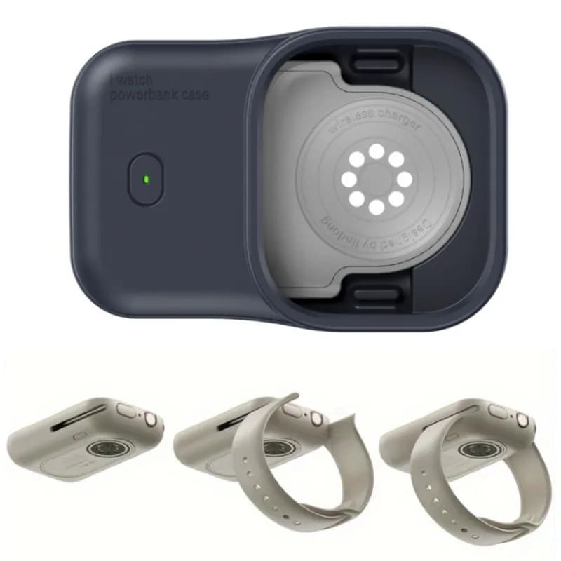 Dispositivo Powerbank per batteria di ricambio portatile senza fili da 1200 mAh per Apple Watch8 7 6 5 4 SE Ultra per custodia di ricarica IWatch