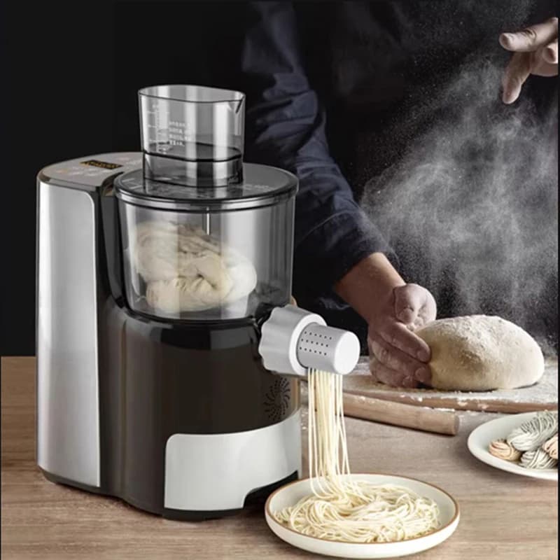 Macchina Automatica Elettrica per Pasta, Pressa per Noodles di Verdure, Taglierina per Sfoglie di Ravioli, Appendipasta, Impastatrice e Miscelatore