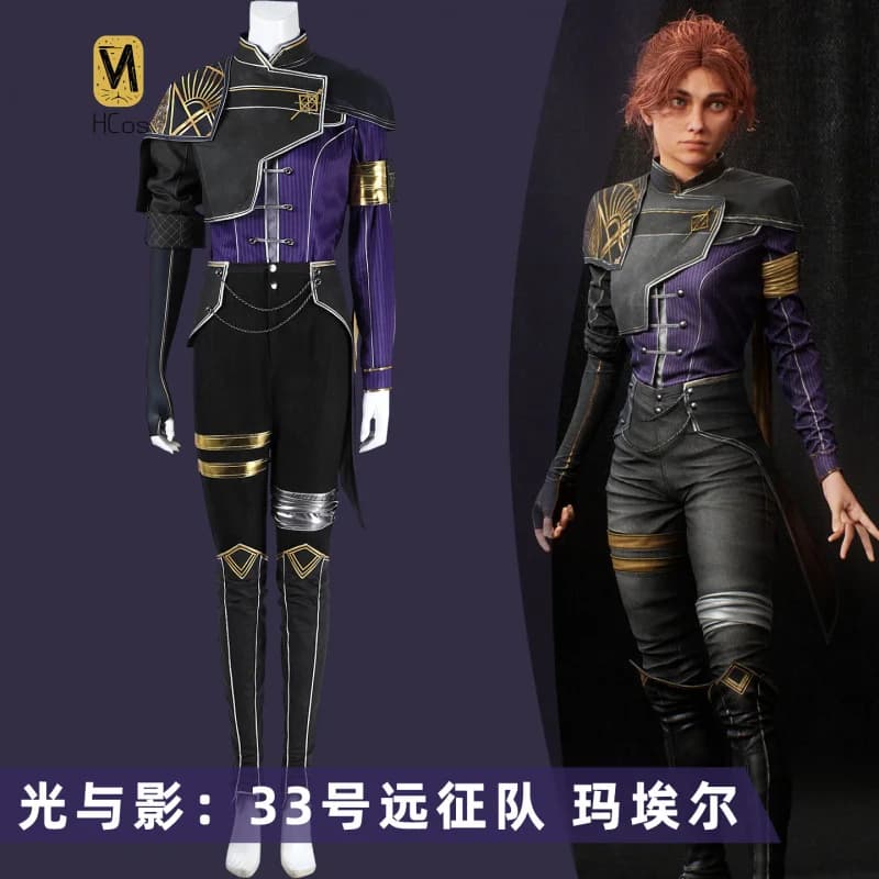 HCos Clair Obscur: Spedizione 33 Maelle Costume Cosplay Anime Party Uniform Hallowen Gioca a Ruolo Abbigliamento Abbigliamento