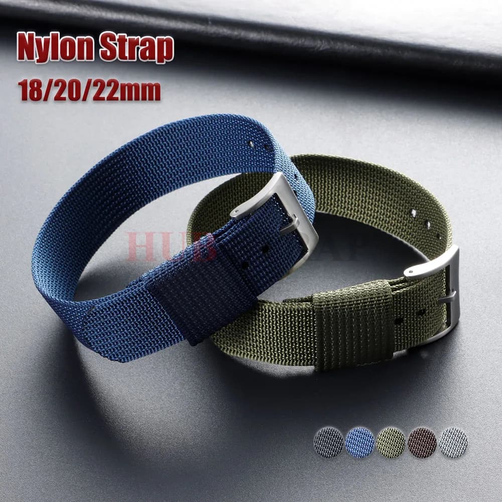 Nuova cintura 18mm 20mm 22mm cinturino in nylon cinturino universale braccialetto in tessuto per Seiko per uomo donna cinturino orologio accessori